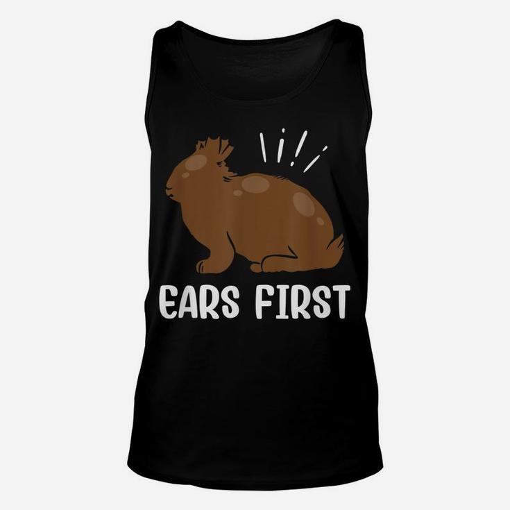 Ears First Chocolate Easter Bunny Rabbit Funny Easter Unisex Tank Top