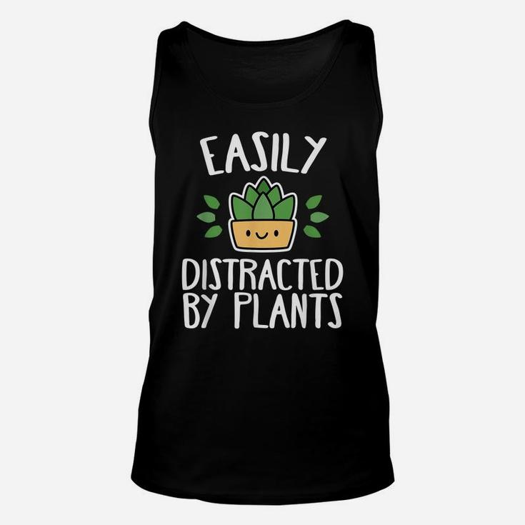 Easily Distracted By Plants Gardener Unisex Tank Top