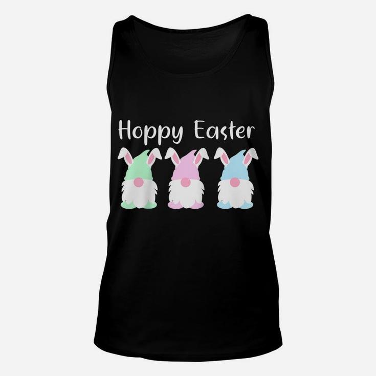Easter Bunny Gnome Shirt Happy Easter Pun Spring Decor Raglan Baseball Tee Unisex Tank Top