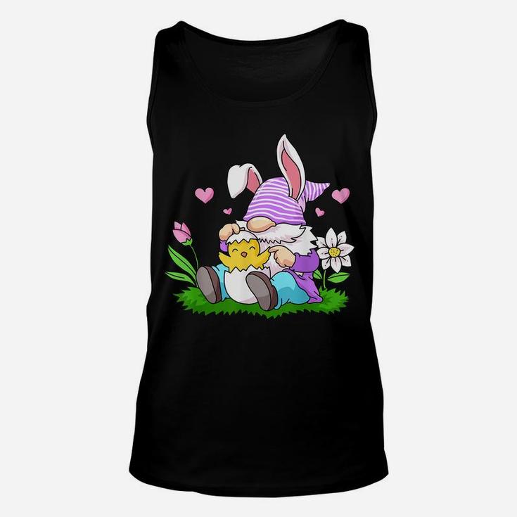 Easter Gnome Shirt Bunny Egg Hunting Women Spring Gnomes Unisex Tank Top