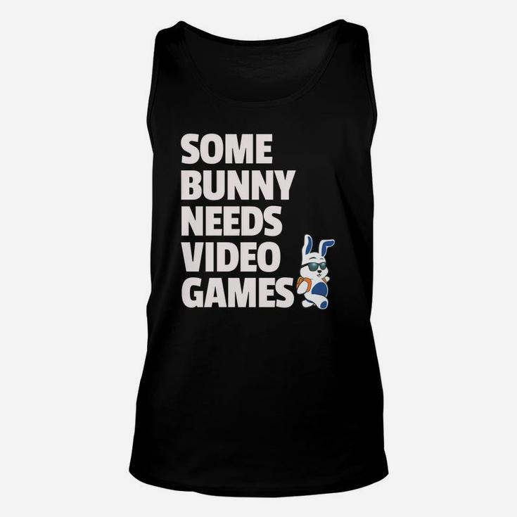 Easter Some Bunny Needs Video Games Boys Girls Kids Unisex Tank Top