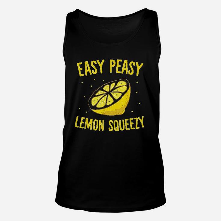 Easy Peasy Lemon Squeezy Funny Lemons Summer Lemonade Unisex Tank Top