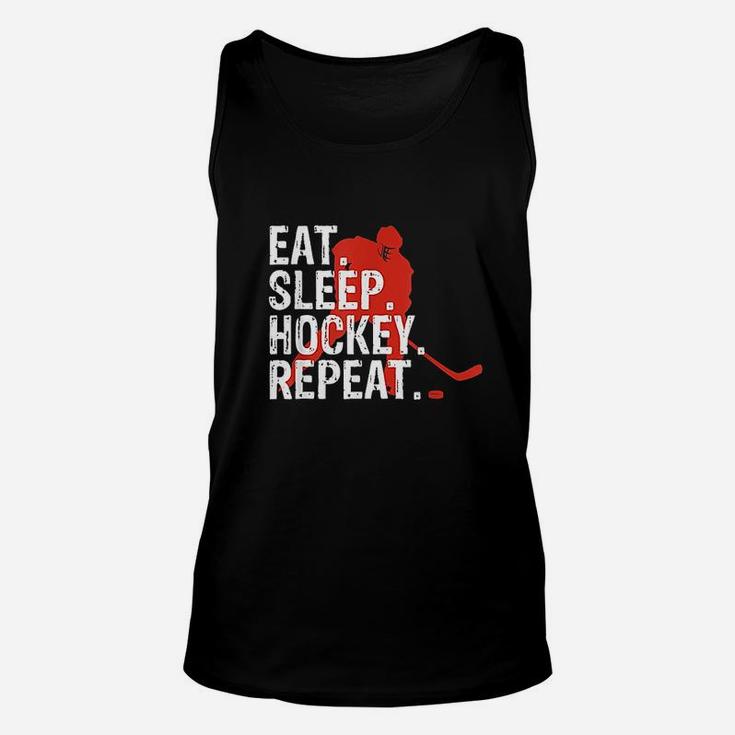Eat Sleep Hockey Repeat Unisex Tank Top