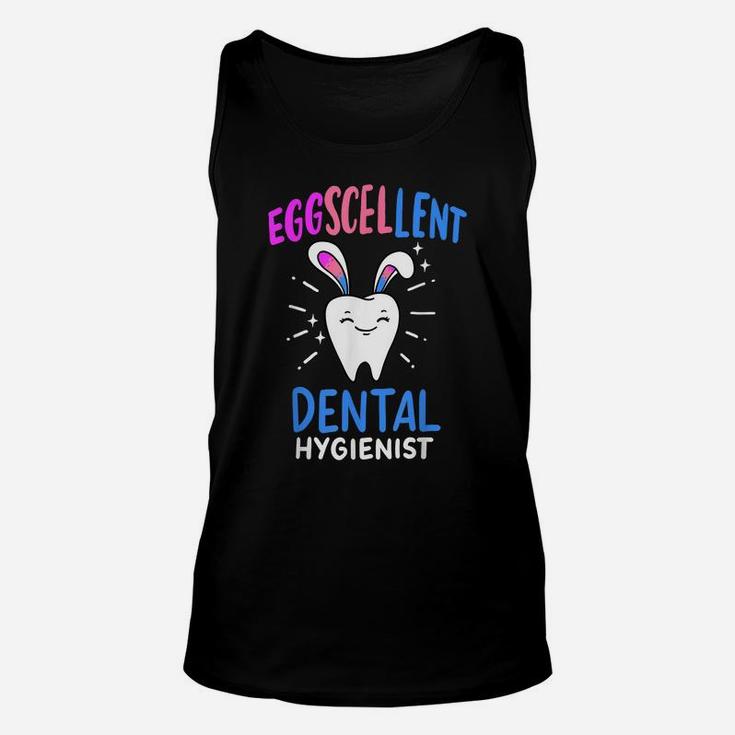 Eggscellent Dental Hygienist Easter Bunny Hunting Dentist Unisex Tank Top