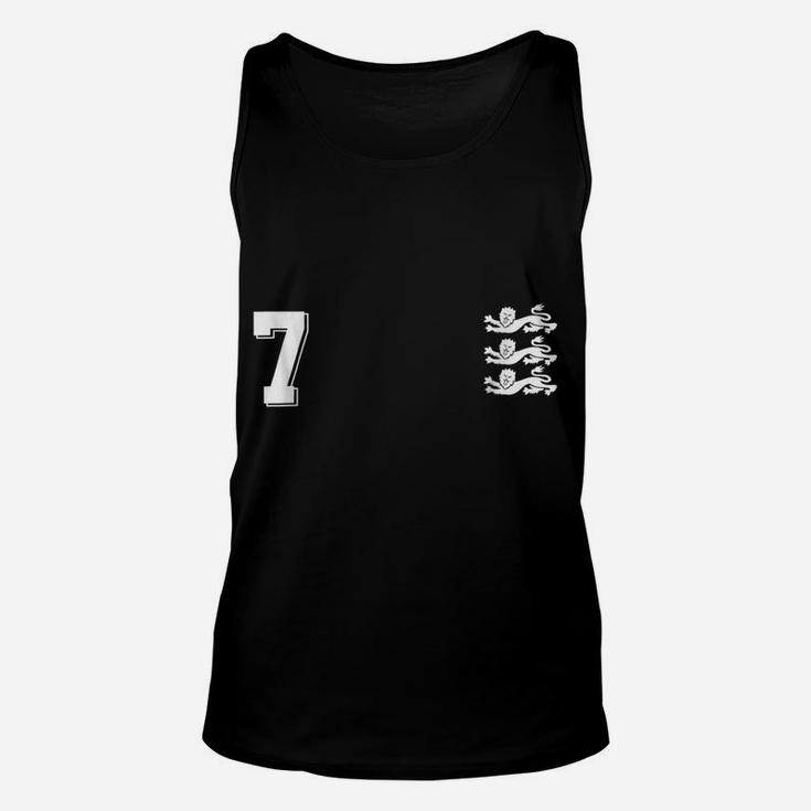 England Football Jersey 1966 Soccer  7 Red Lions Unisex Tank Top