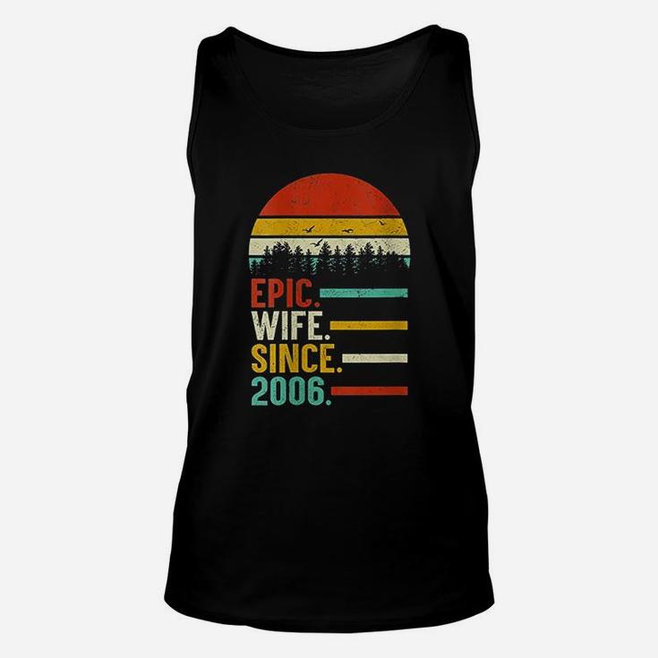 Epic Wife Since 2006 15Th Wedding Anniversary Unisex Tank Top