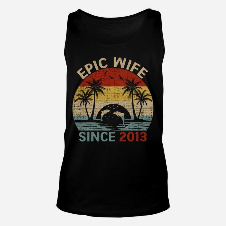 Epic Wife Since 2013 Vintage Wife 8Th Wedding Anniversary Unisex Tank Top