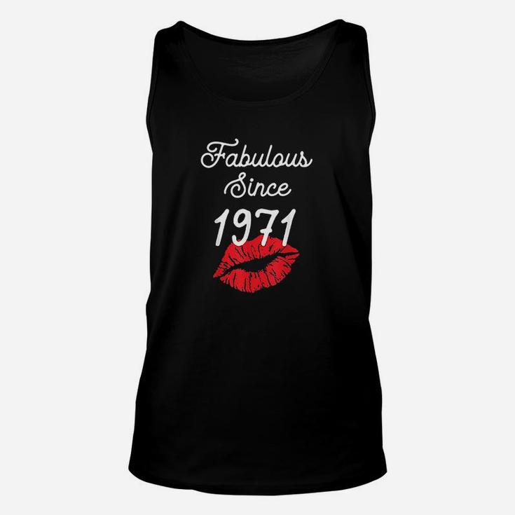 Fabulous Since 1971 Chapter Funny Birthday Gift Unisex Tank Top