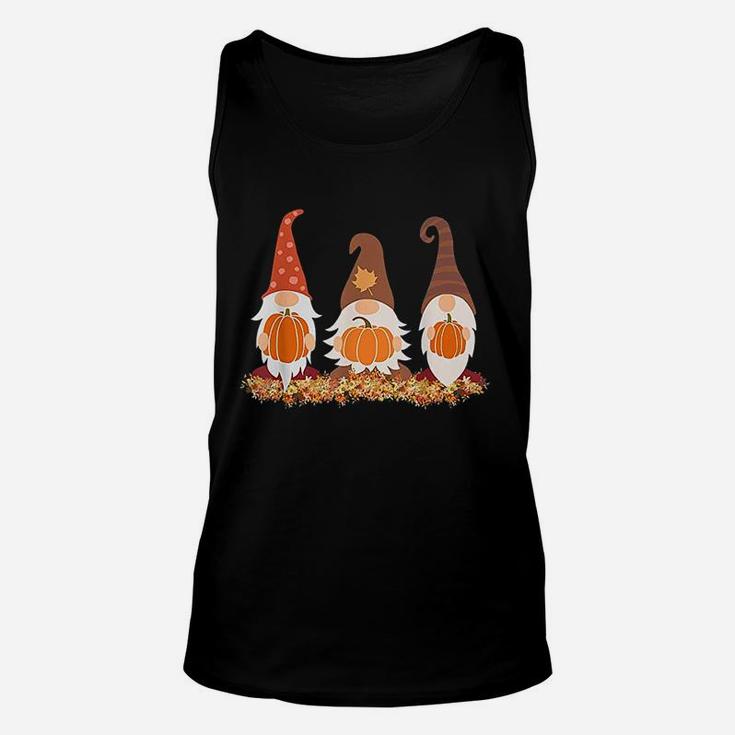 Fall Gnomes And Autumn Leaves Unisex Tank Top