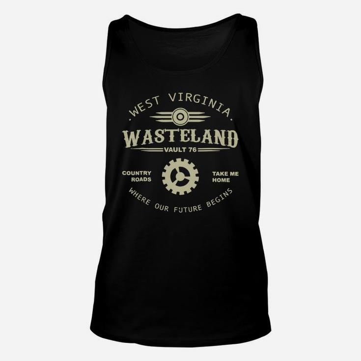 Fall Out 76 West Virginia Wasteland Country Roads Unisex Tank Top