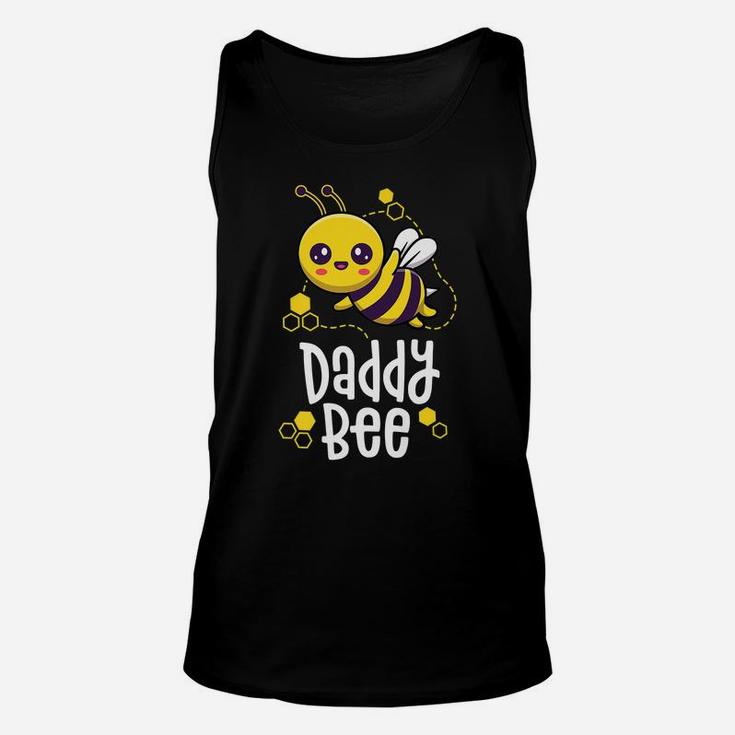 Family Bee Shirts Dad Daddy First Bee Day Outfit Birthday Unisex Tank Top
