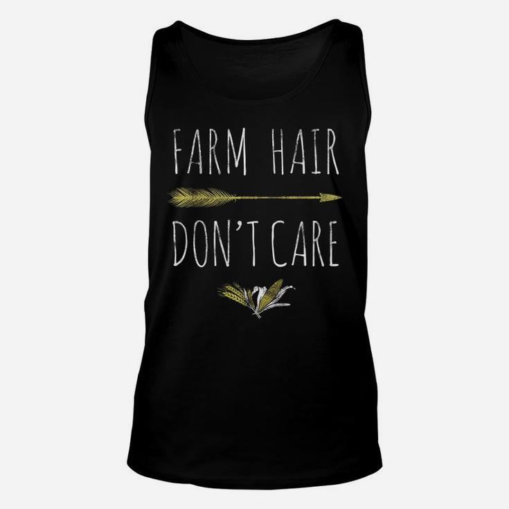 Farm Hair Don't Care Tee Farmers Women Christmas Gift Unisex Tank Top