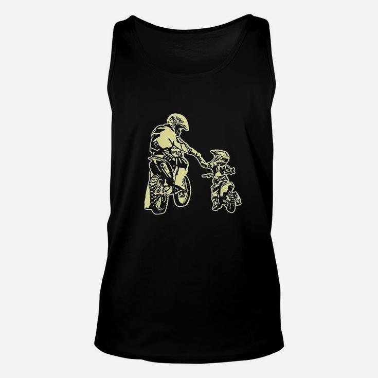 Father And Son Dirt Bike Racer Dirt Road Racing Motorbike Unisex Tank Top