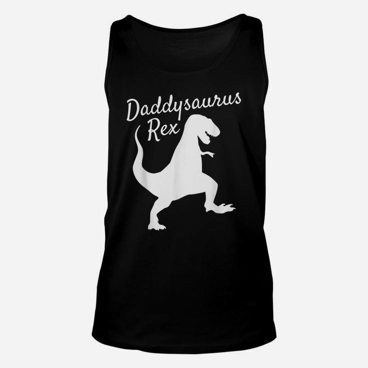 Fathers Day Gift From Wife Son Daughter Kids Daddysaurus Unisex Tank Top