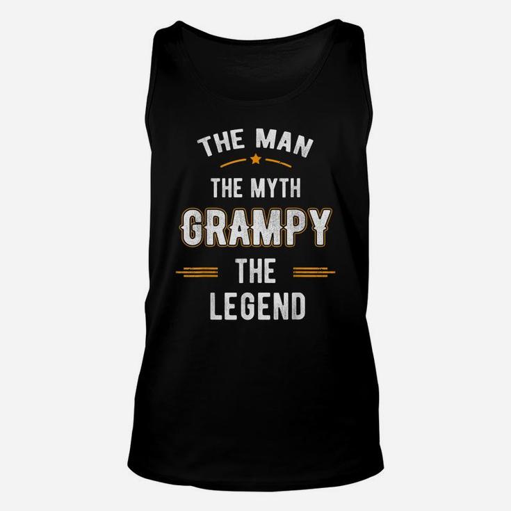 Fathers Day Shirt Grampy The Man Myth Legend Gifts Unisex Tank Top