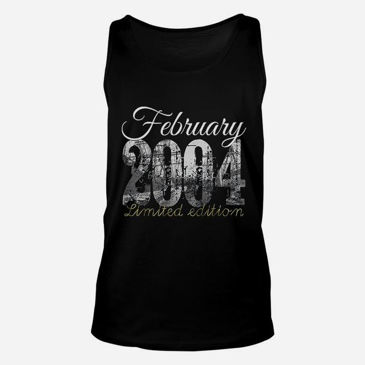 February 2004 17 Year Old 2004 17Th Birthday Gift Unisex Tank Top