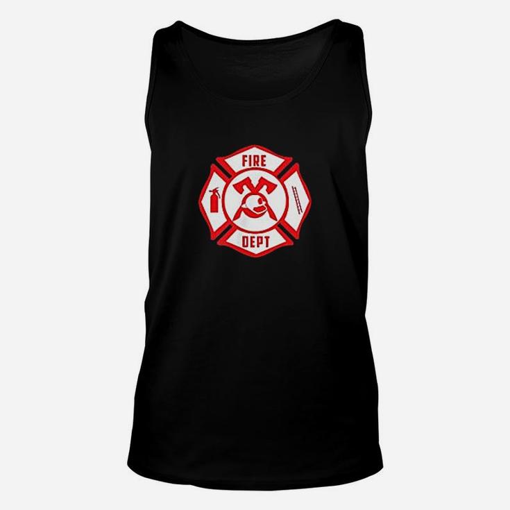 Firefighters Emblem Courage Rescue Maltese Cross Gift Unisex Tank Top