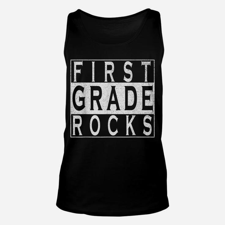 First Grade Rocks Teacher 1St Grade Student School Pride Unisex Tank Top