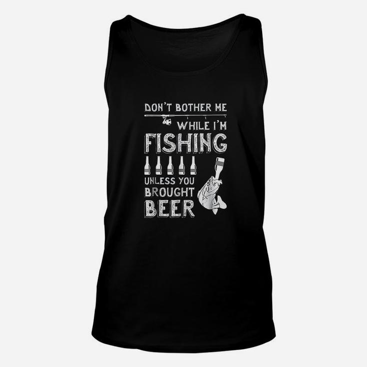 Fishing Humor Beer  Fish Graphic Fishing Drinking Unisex Tank Top