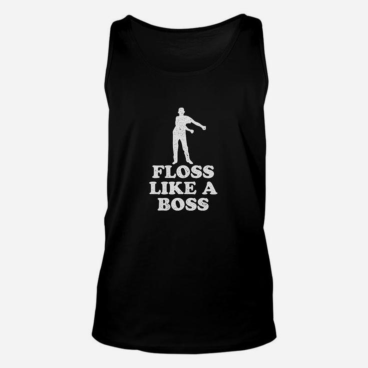 Floss Like A Boss Dance Silhouette Funny Unisex Tank Top