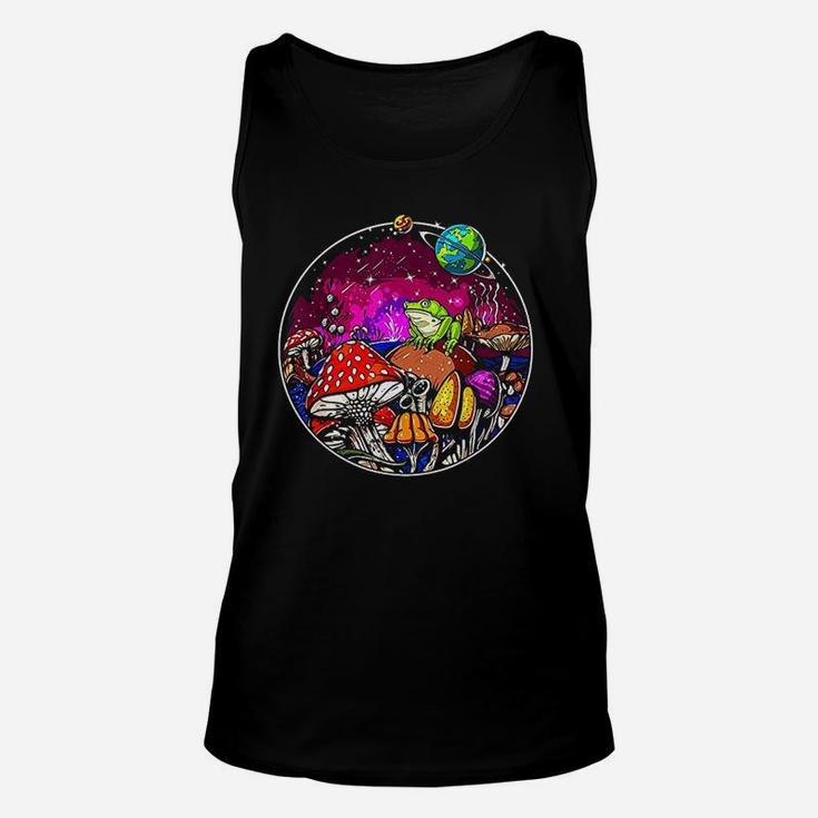 Forest Mushrooms Nature Frog Unisex Tank Top
