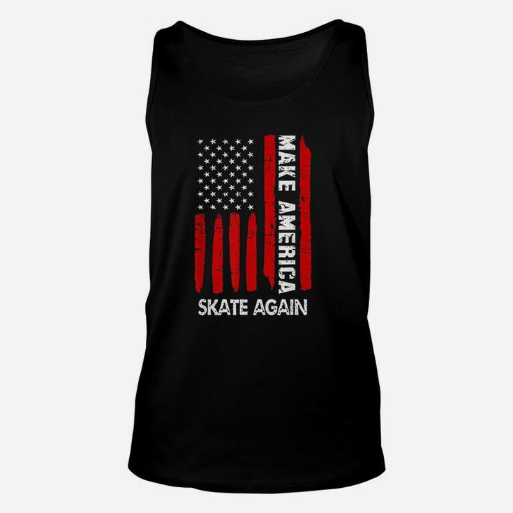 Forth 4Th Of July Gift Funny Outfit Make America Skate Again Unisex Tank Top