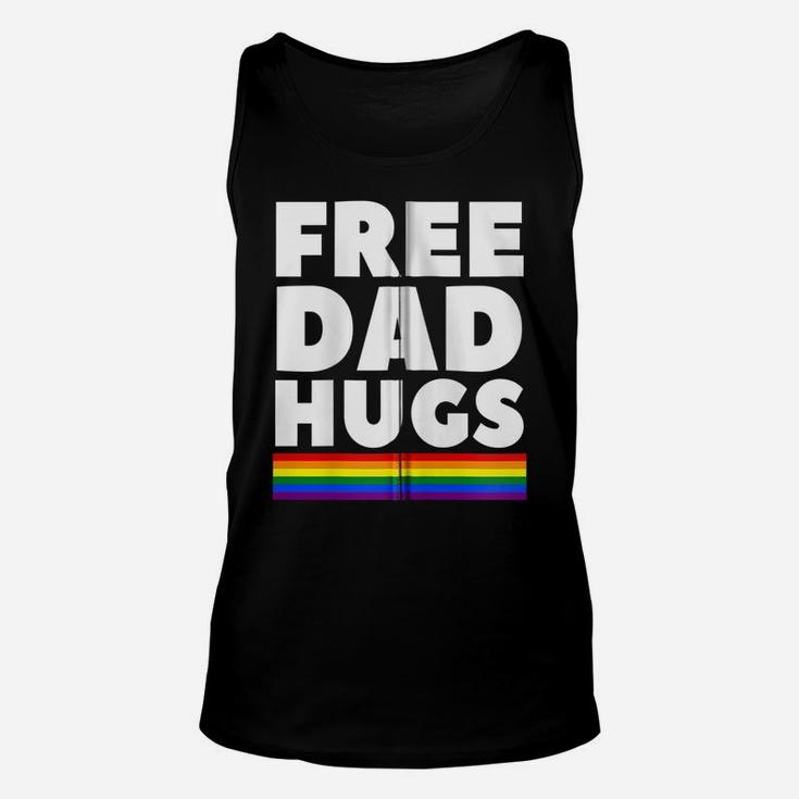 Free Dad Hugs Funny Lgbt Support Father Daddy Pride Gift Zip Hoodie Unisex Tank Top
