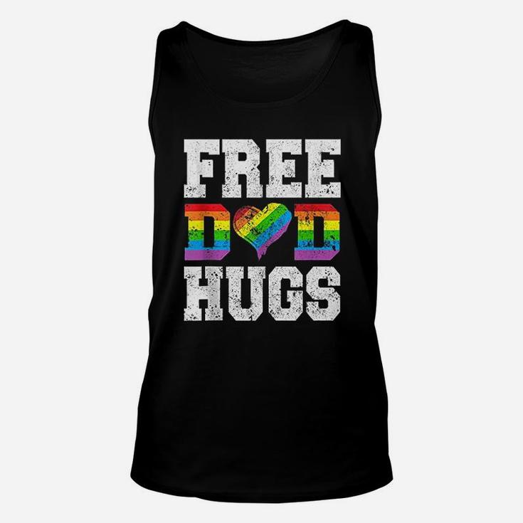 Free Dad Hugs Rainbow Unisex Tank Top