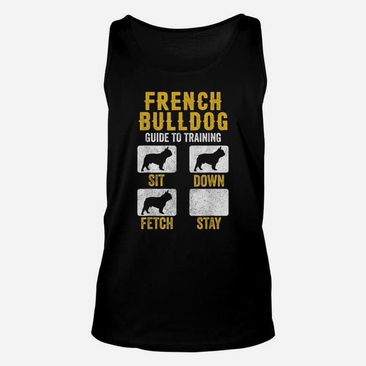 French Bulldog Guide To Training Shirts, Dog Mom Dad Lovers Unisex Tank Top