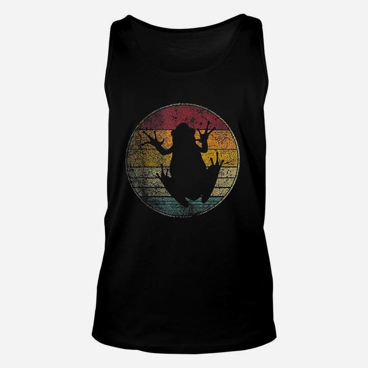 Frog Nature Outdoors Vintage Distressed Retro Silhouette Unisex Tank Top