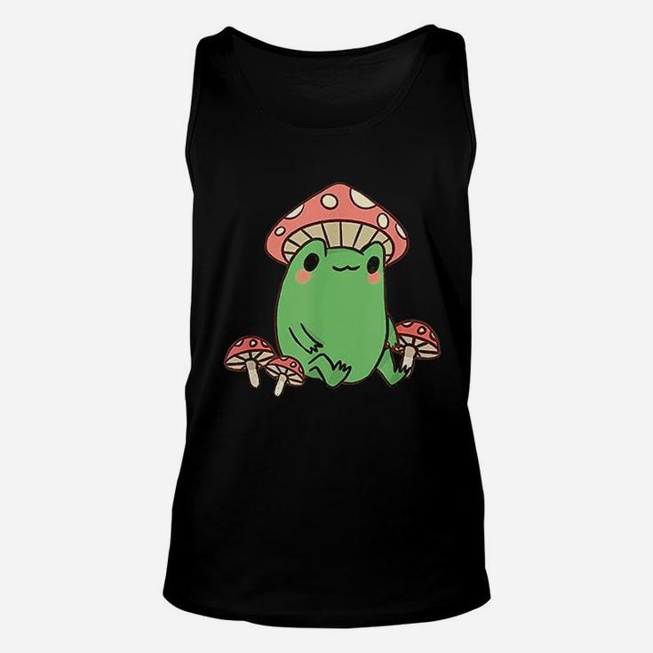 Frog With Mushroom Hat Unisex Tank Top