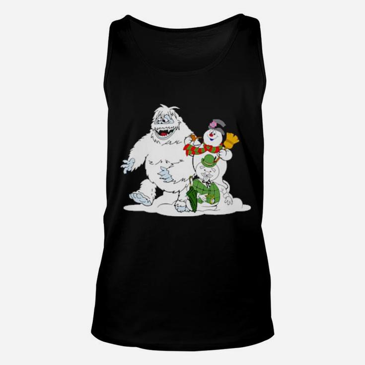 Frosty Bumble And Sam  The Snowmen Unisex Tank Top