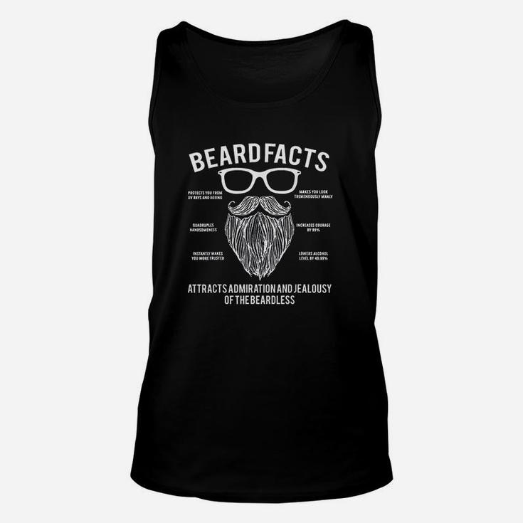 Funny Beard Facts Gift For Beard Lovers Unisex Tank Top