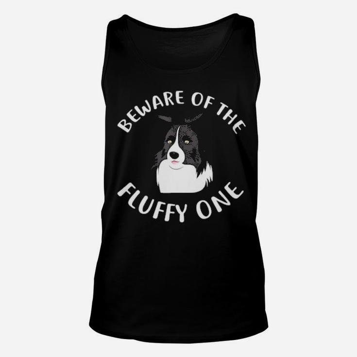 Funny Beware Of My Border Collie For Dog Owners Unisex Tank Top