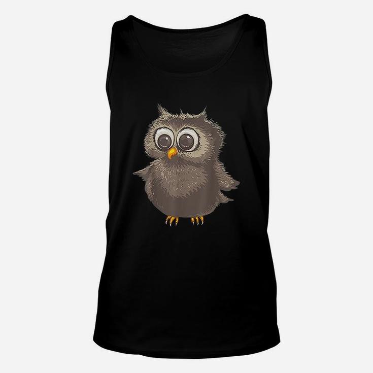 Funny Brown Owl Cool Happy Big Owl Lovers Unisex Tank Top