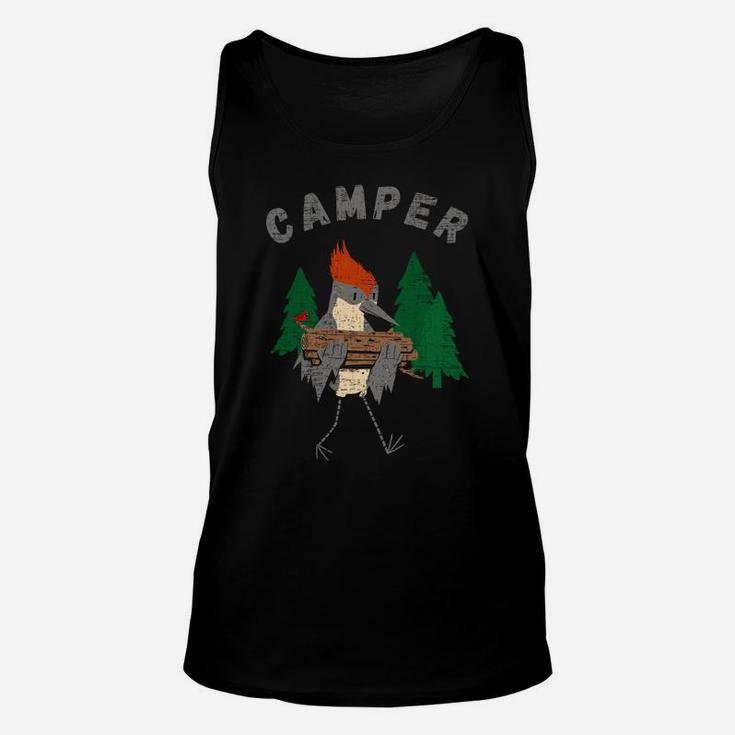 Funny Camping Bird Watcher Unisex Tank Top