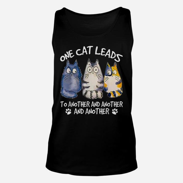 Funny Cat Design Cat Lovers Kittens Hangover Unisex Tank Top