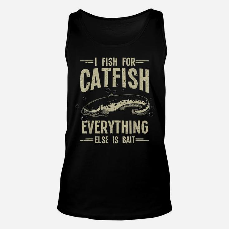 Funny Catfishing Design For Men Women Catfish Fishing Hunter Unisex Tank Top