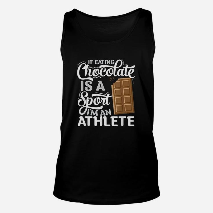 Funny Chocolate Chocoholic Fitness Athlete Gift I Choco Bar Unisex Tank Top