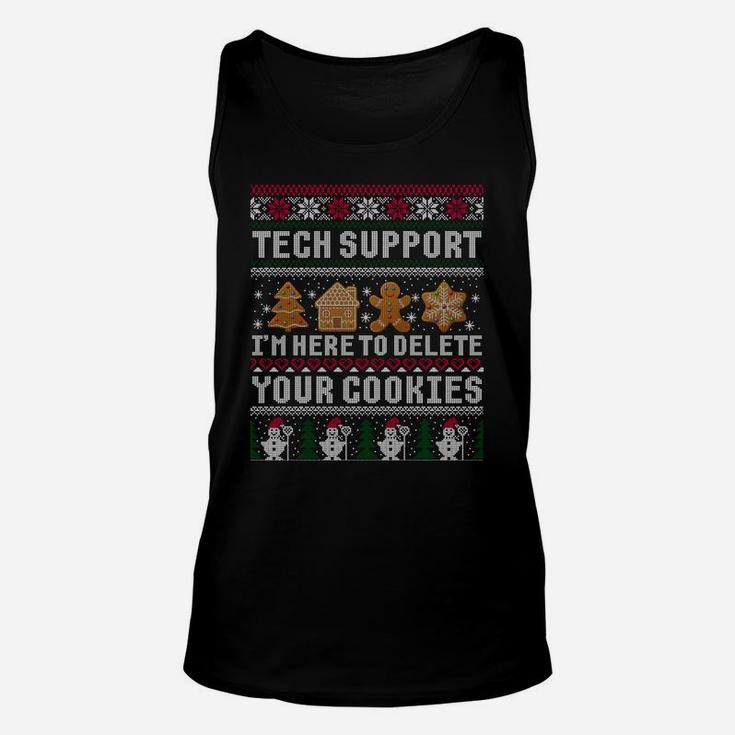 Funny Christmas Tech Support Shirt Computer Programmer Gift Sweatshirt Unisex Tank Top