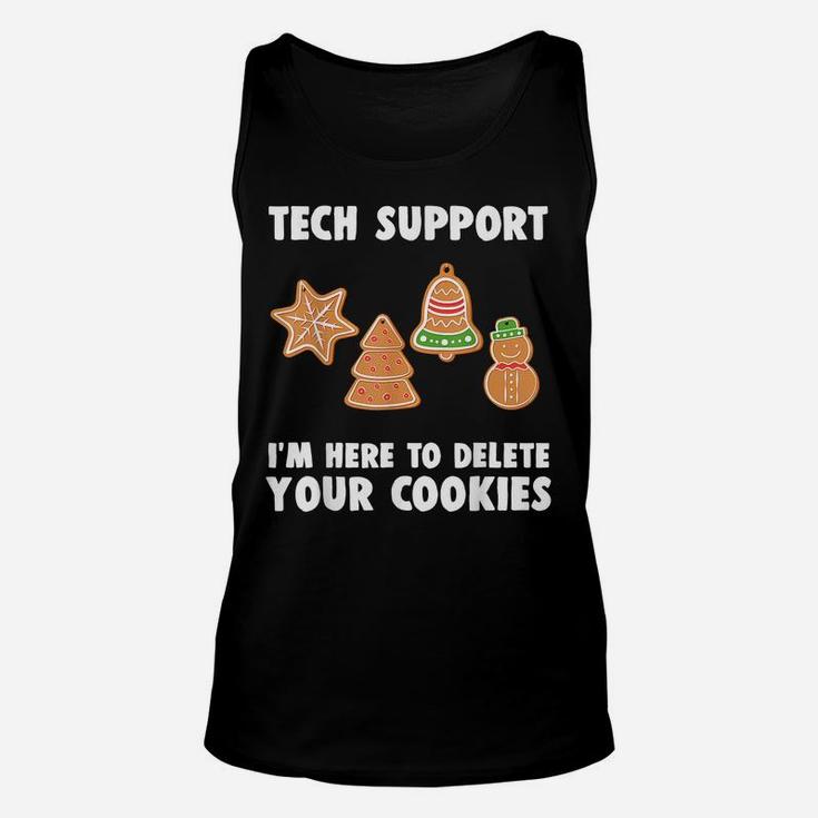 Funny Christmas Tech Support Shirt Computer Programmer Unisex Tank Top