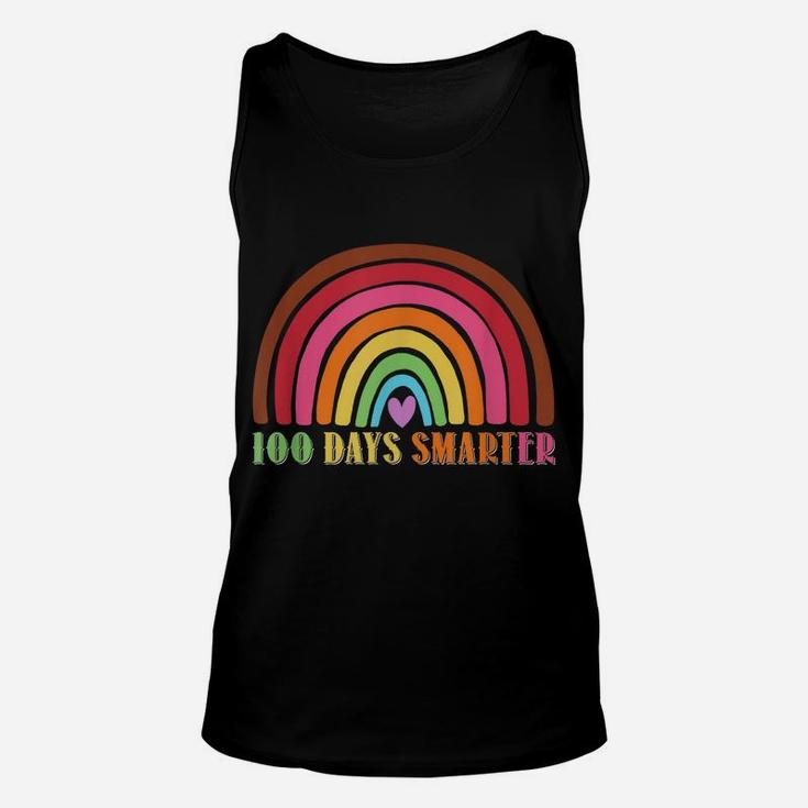 Funny Colorful Happy 100 Days Smarter Student Teacher Unisex Tank Top
