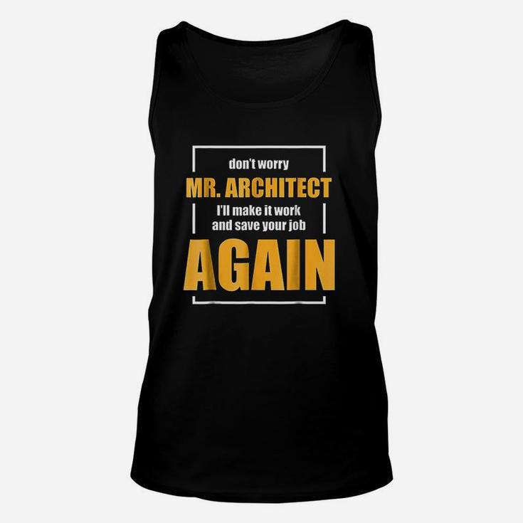 Funny Construction Worker Builder Gift Unisex Tank Top