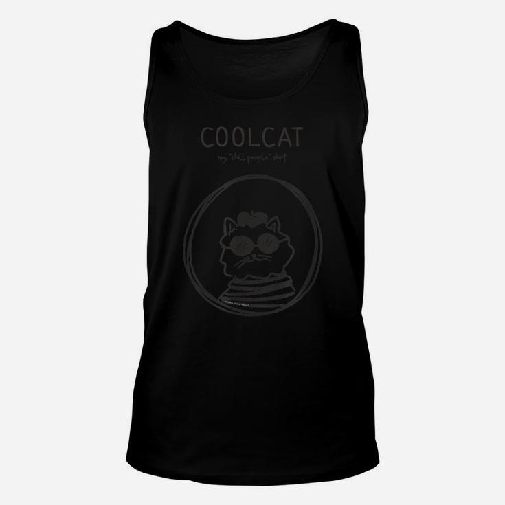 Funny Coolcat Cat Lovers Positive Message Unisex Tank Top