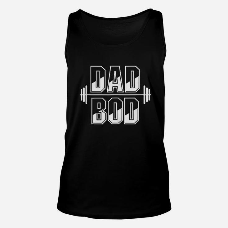 Funny Dad Bod Gym Fathers Day Gift Workout Unisex Tank Top