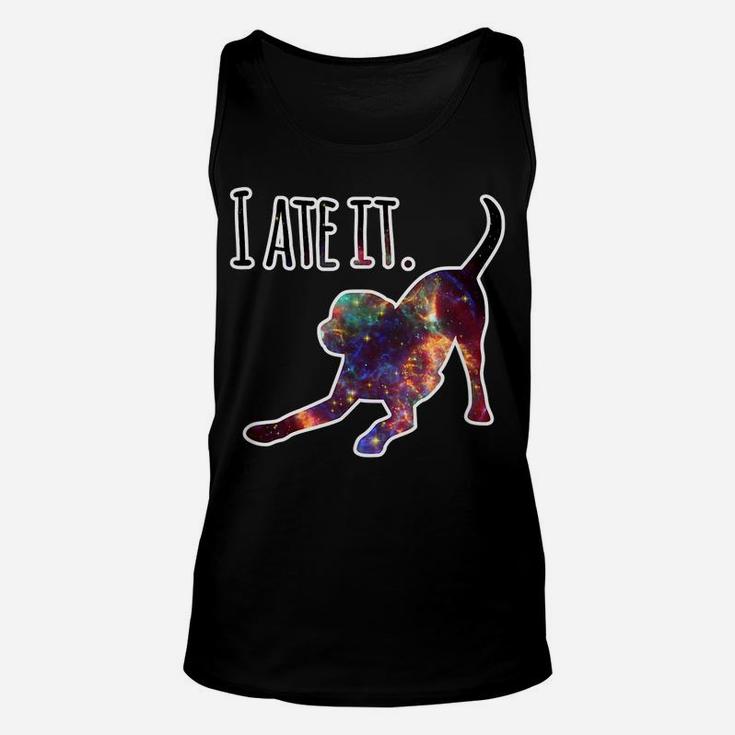 Funny Dog Tees Black Lab "I Ate It" Dog Mom And Dog Dads Unisex Tank Top