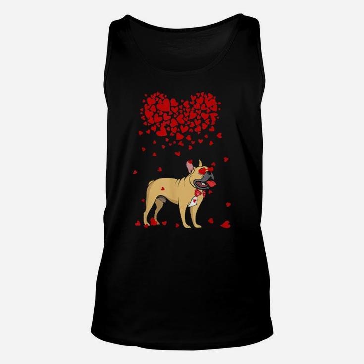 Funny French Bulldog Outfit Dog Valentine Unisex Tank Top
