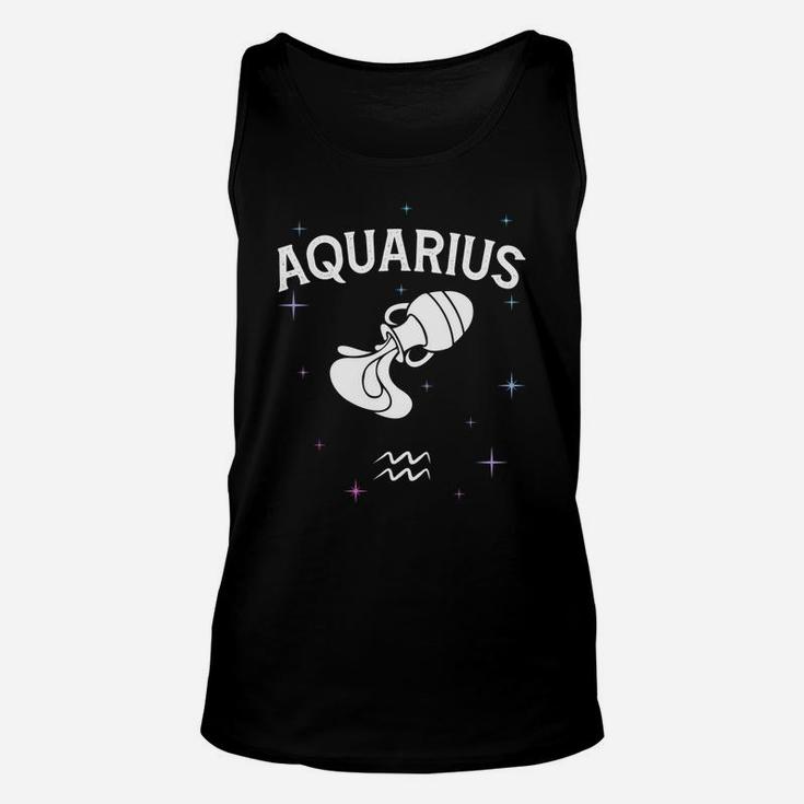 Funny Horoscope Aquarius Symbol Zodiac Sign Costume Unisex Tank Top