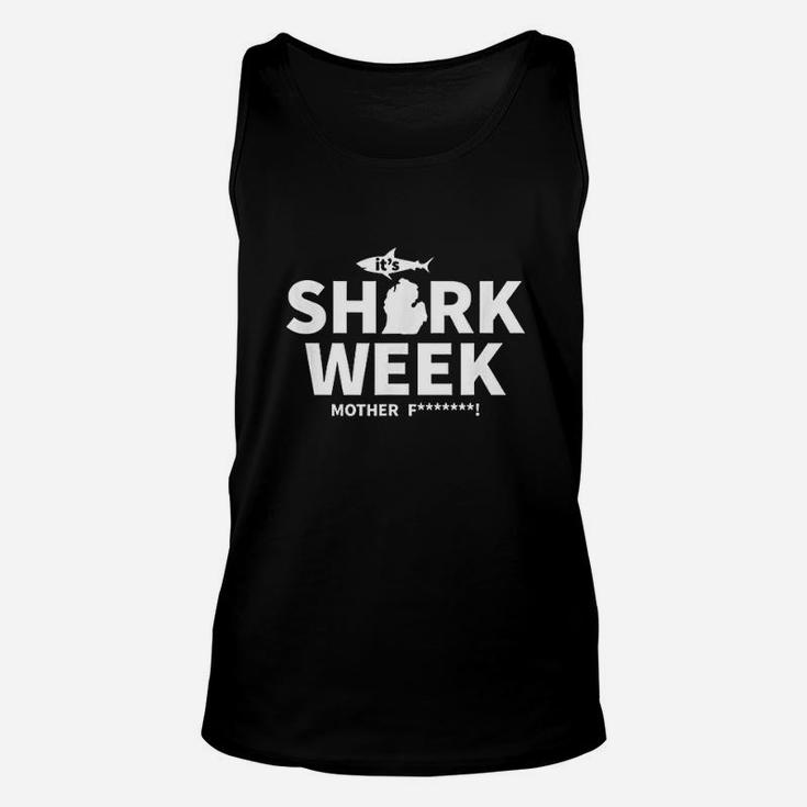 Funny It Is Week Of Sharks Unisex Tank Top