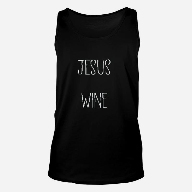 Funny Jesus Drank Wine Unisex Tank Top